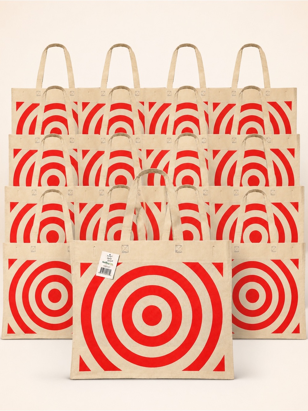 Target Bullseye Reusable Shopping Tote Bags Bundle of 15